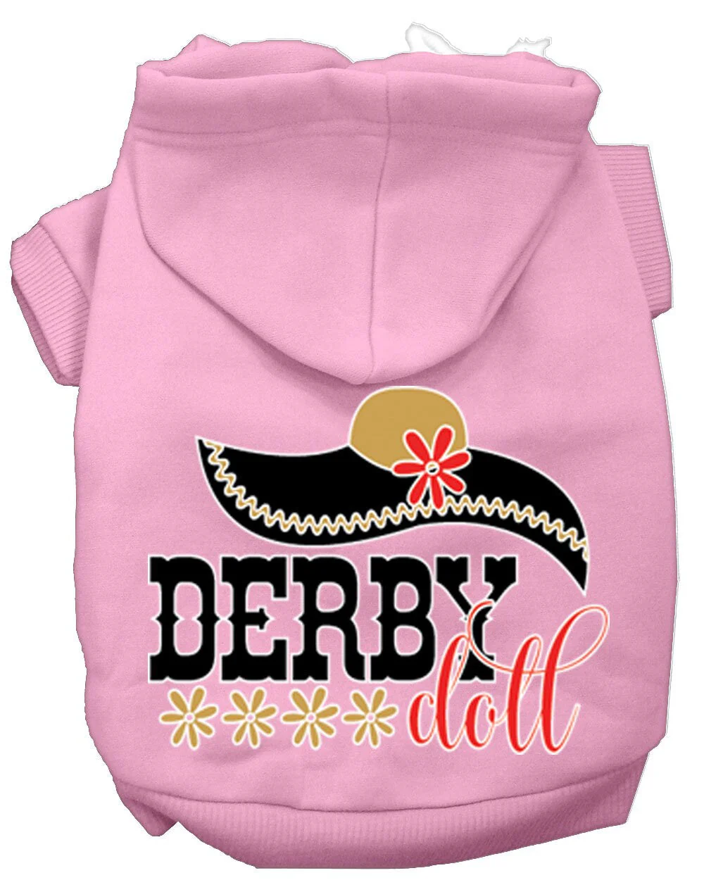 Pet, Dog & Cat Hoodie Screen Printed, "Derby Doll" - Image 7