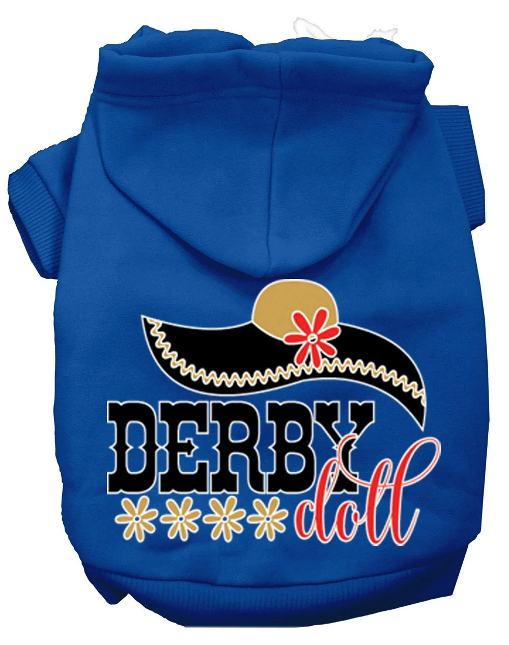 Pet, Dog & Cat Hoodie Screen Printed, "Derby Doll" - Image 9