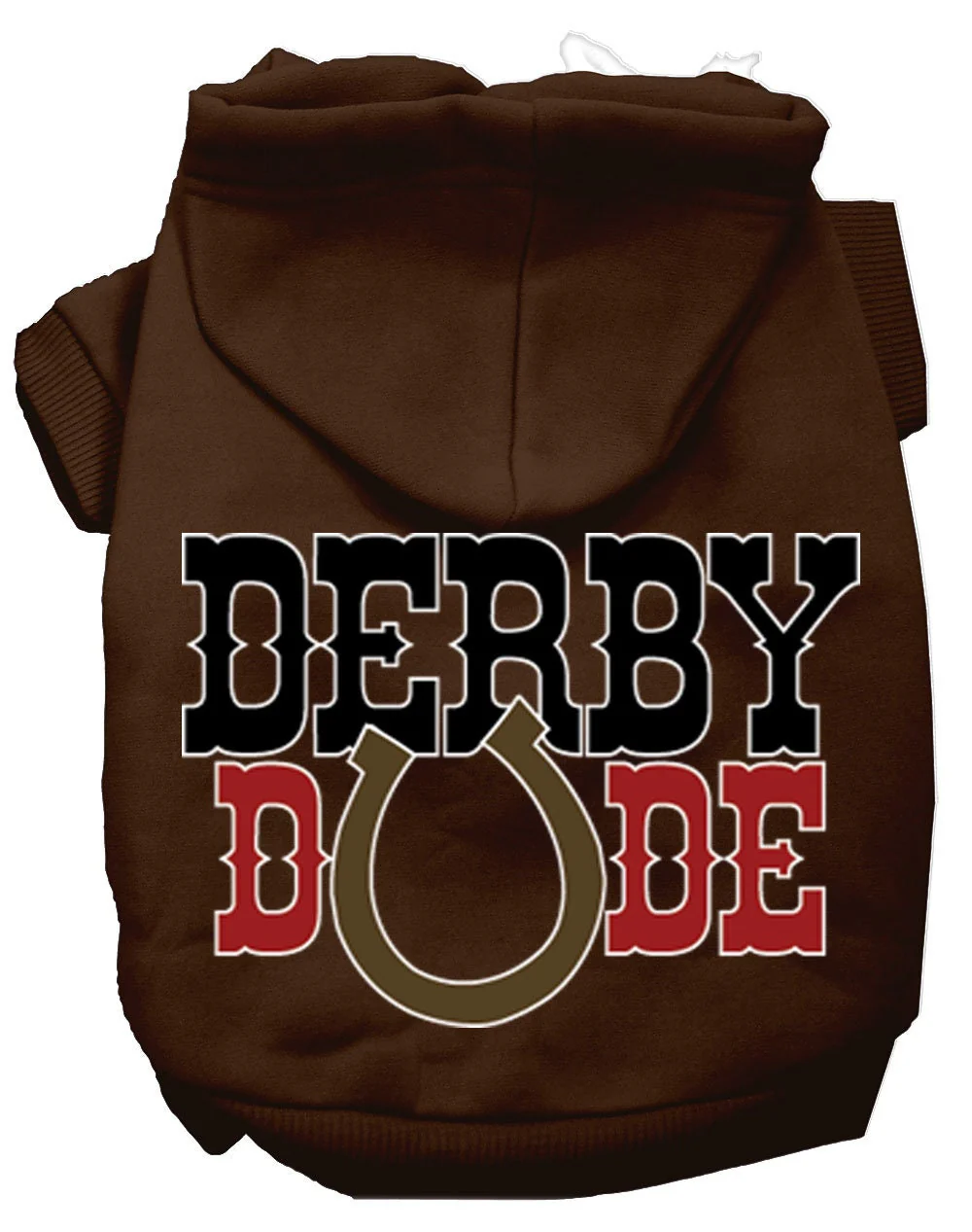 Pet, Dog & Cat Hoodie Screen Printed, "Derby Dude" - Image 10