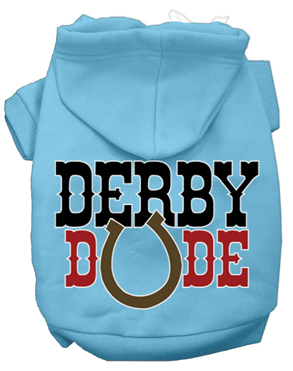 Pet, Dog & Cat Hoodie Screen Printed, "Derby Dude" - Image 3