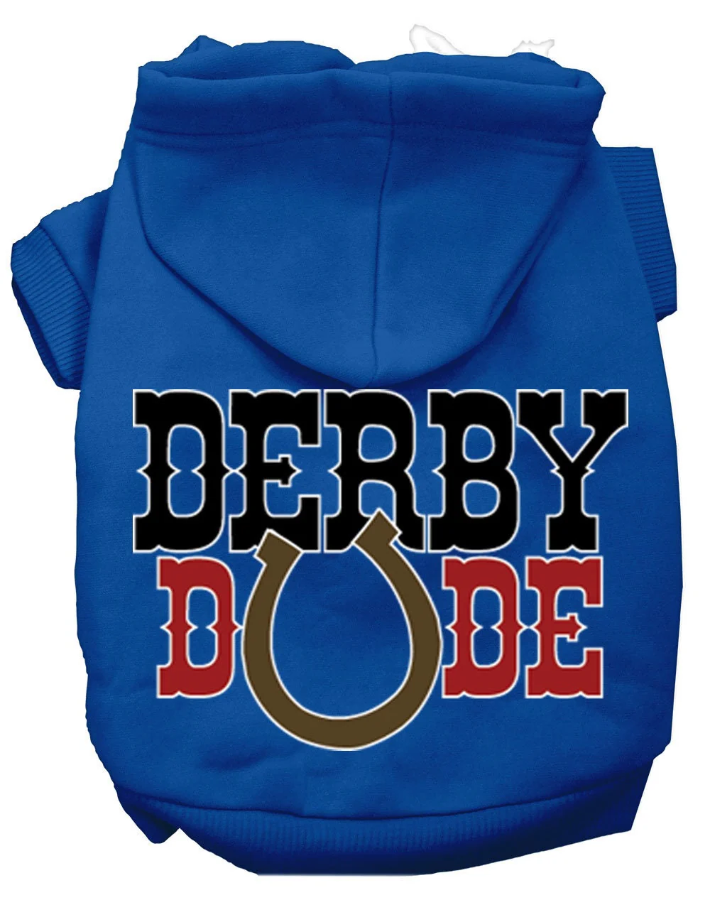 Pet, Dog & Cat Hoodie Screen Printed, "Derby Dude" - Image 4