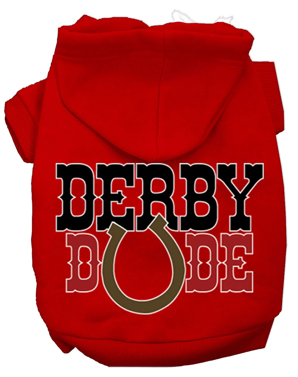 Pet, Dog & Cat Hoodie Screen Printed, "Derby Dude" - Image 6