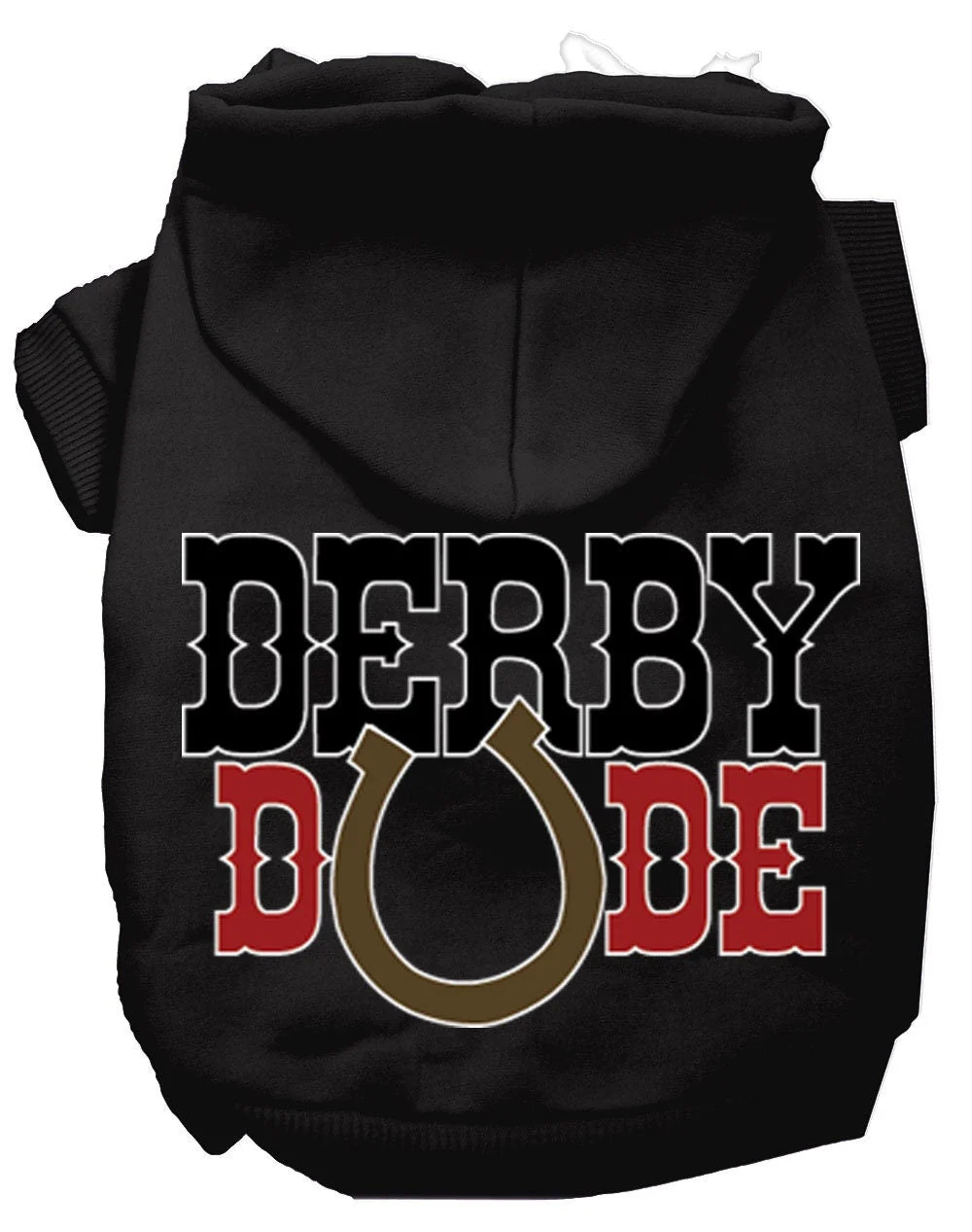 Pet, Dog & Cat Hoodie Screen Printed, "Derby Dude" - Image 7