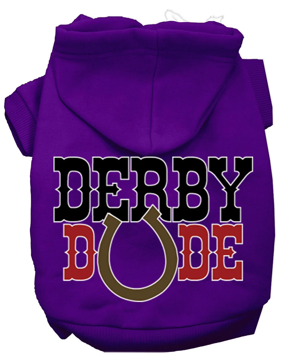 Pet, Dog & Cat Hoodie Screen Printed, "Derby Dude" - Image 9