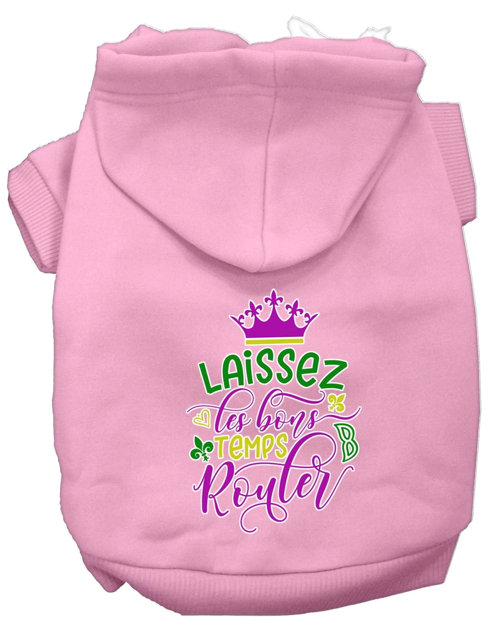Pet Dog & Cat Hoodie Screen Printed, "Laissez Les Bons Temps Rouler" - Image 9