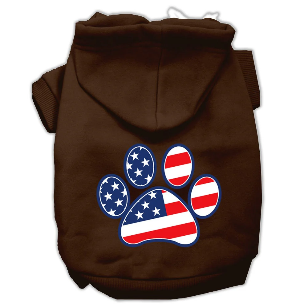 Pet Dog & Cat Hoodie Screen Printed, "Patriotic Paw" - Image 10