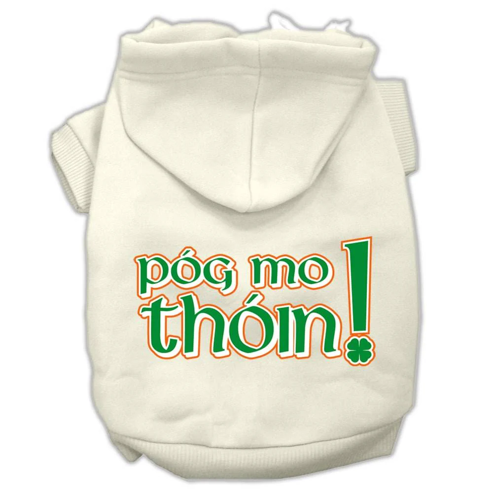 Pet Dog & Cat Hoodie Screen Printed, "Pog Mo Thoin!" - Image 4