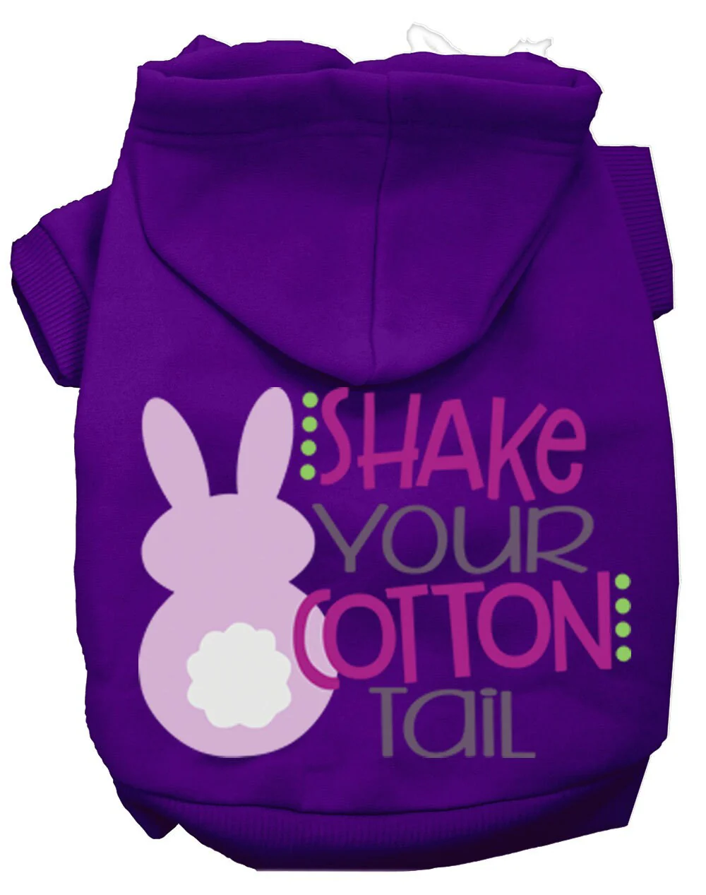 Pet, Dog & Cat Hoodie Screen Printed, "Shake Your Cotton Tail" - Image 10