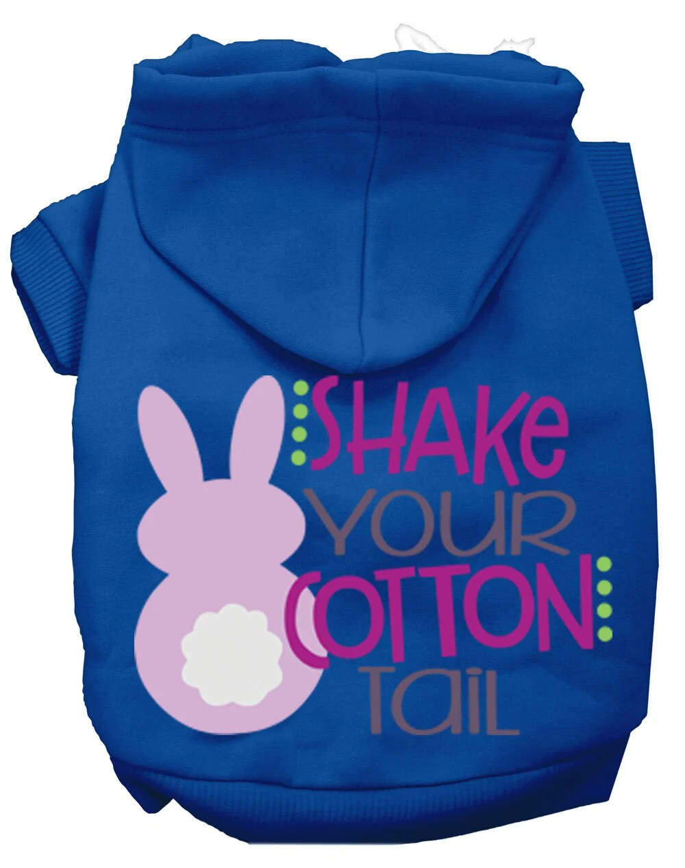 Pet, Dog & Cat Hoodie Screen Printed, "Shake Your Cotton Tail" - Image 5