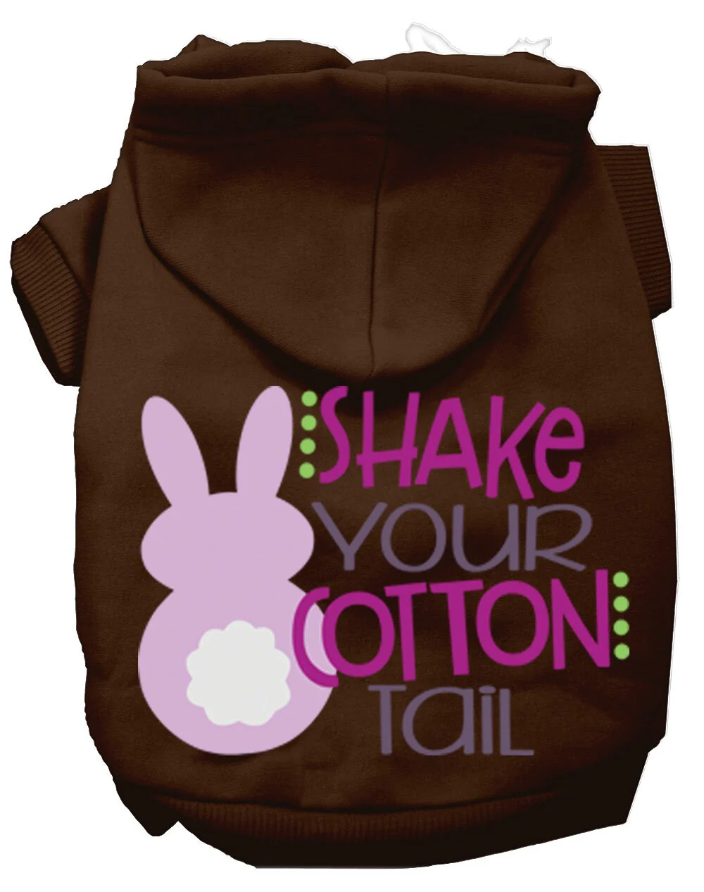 Pet, Dog & Cat Hoodie Screen Printed, "Shake Your Cotton Tail" - Image 7