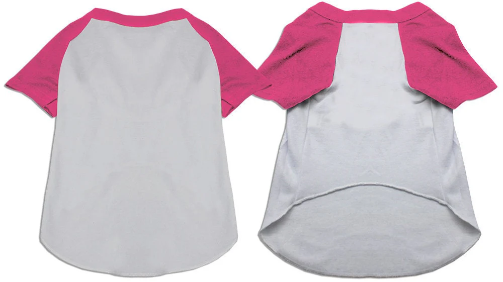 Pet Dog & Cat Raglan Baseball Shirt Blank, Plain - Image 3