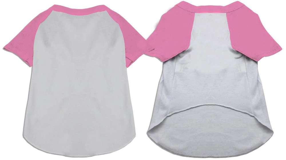 Pet Dog & Cat Raglan Baseball Shirt Blank, Plain - Image 4