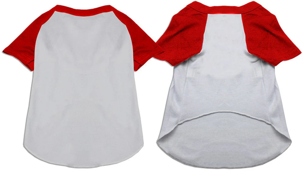 Pet Dog & Cat Raglan Baseball Shirt Blank, Plain - Image 6