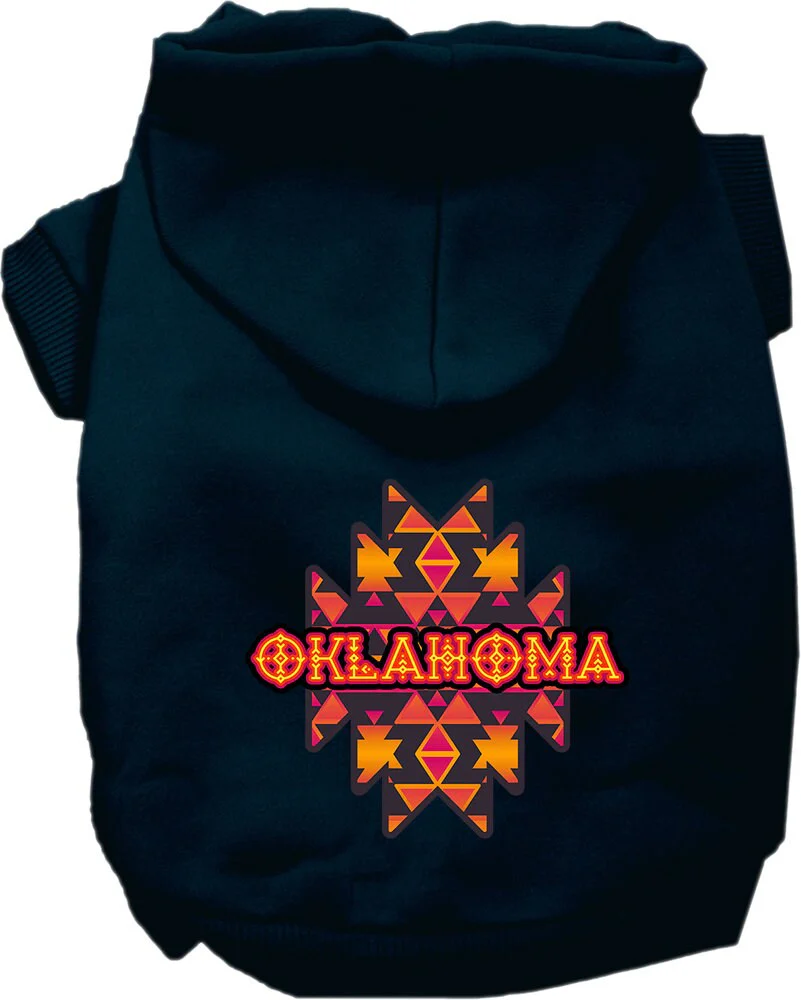 Pet Dog & Cat Screen Printed Hoodie for Medium to Large Pets (Sizes 2XL-6XL), "Oklahoma Navajo Tribal" - Image 10