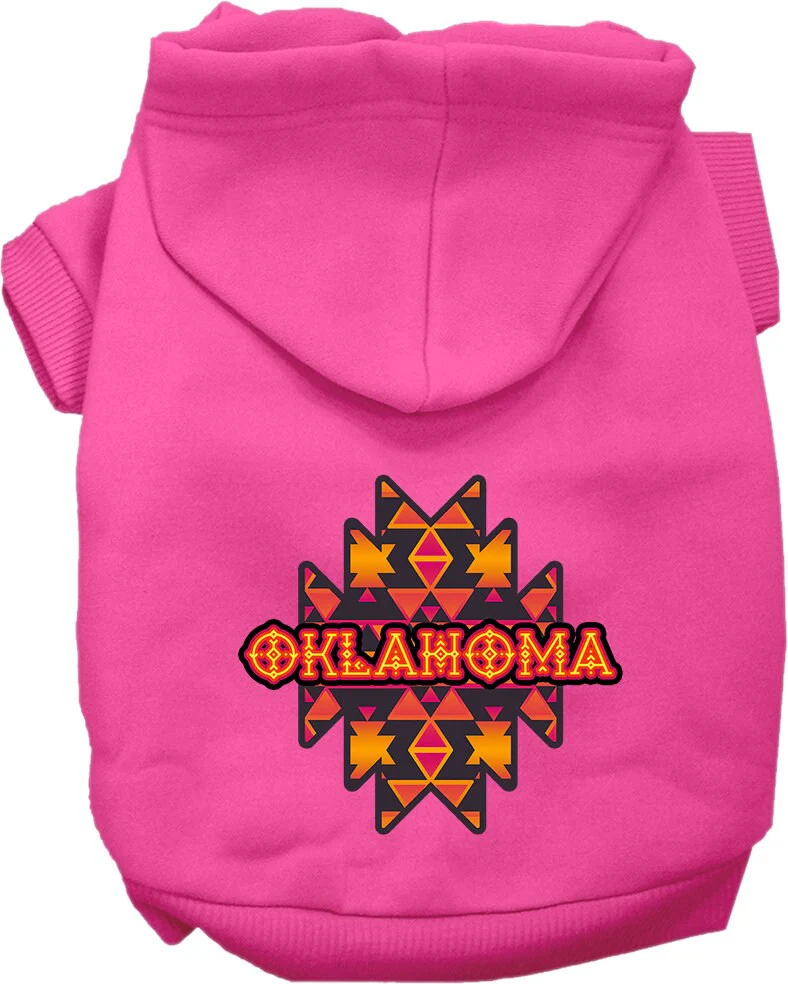 Pet Dog & Cat Screen Printed Hoodie for Medium to Large Pets (Sizes 2XL-6XL), "Oklahoma Navajo Tribal" - Image 6
