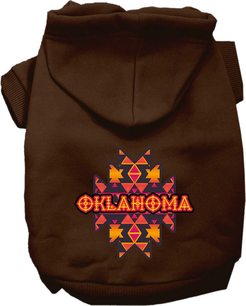 Pet Dog & Cat Screen Printed Hoodie for Medium to Large Pets (Sizes 2XL-6XL), "Oklahoma Navajo Tribal" - Image 7