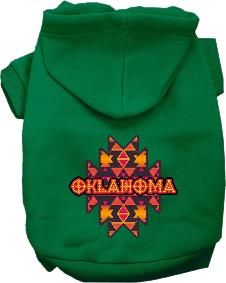 Pet Dog & Cat Screen Printed Hoodie for Small to Medium Pets (Sizes XS-XL), "Oklahoma Navajo Tribal" - Image 10