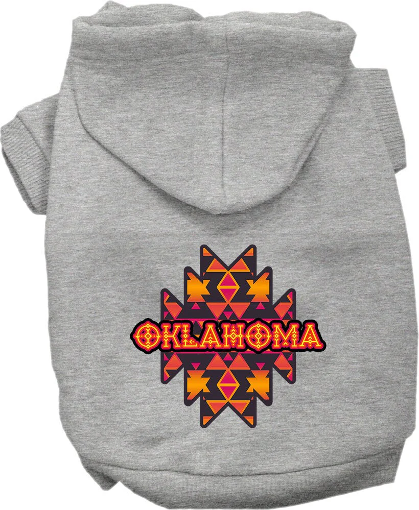 Pet Dog & Cat Screen Printed Hoodie for Small to Medium Pets (Sizes XS-XL), "Oklahoma Navajo Tribal" - Image 3