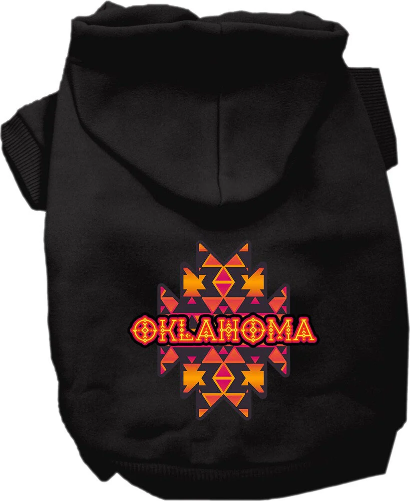 Pet Dog & Cat Screen Printed Hoodie for Small to Medium Pets (Sizes XS-XL), "Oklahoma Navajo Tribal" - Image 5