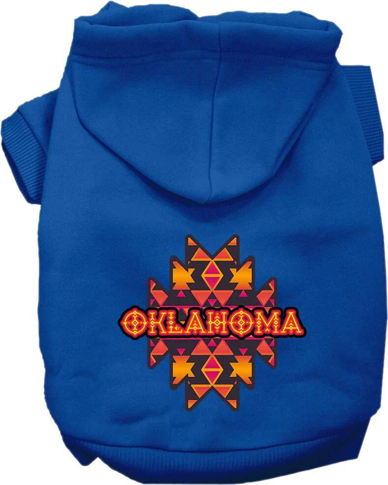 Pet Dog & Cat Screen Printed Hoodie for Small to Medium Pets (Sizes XS-XL), "Oklahoma Navajo Tribal" - Image 6
