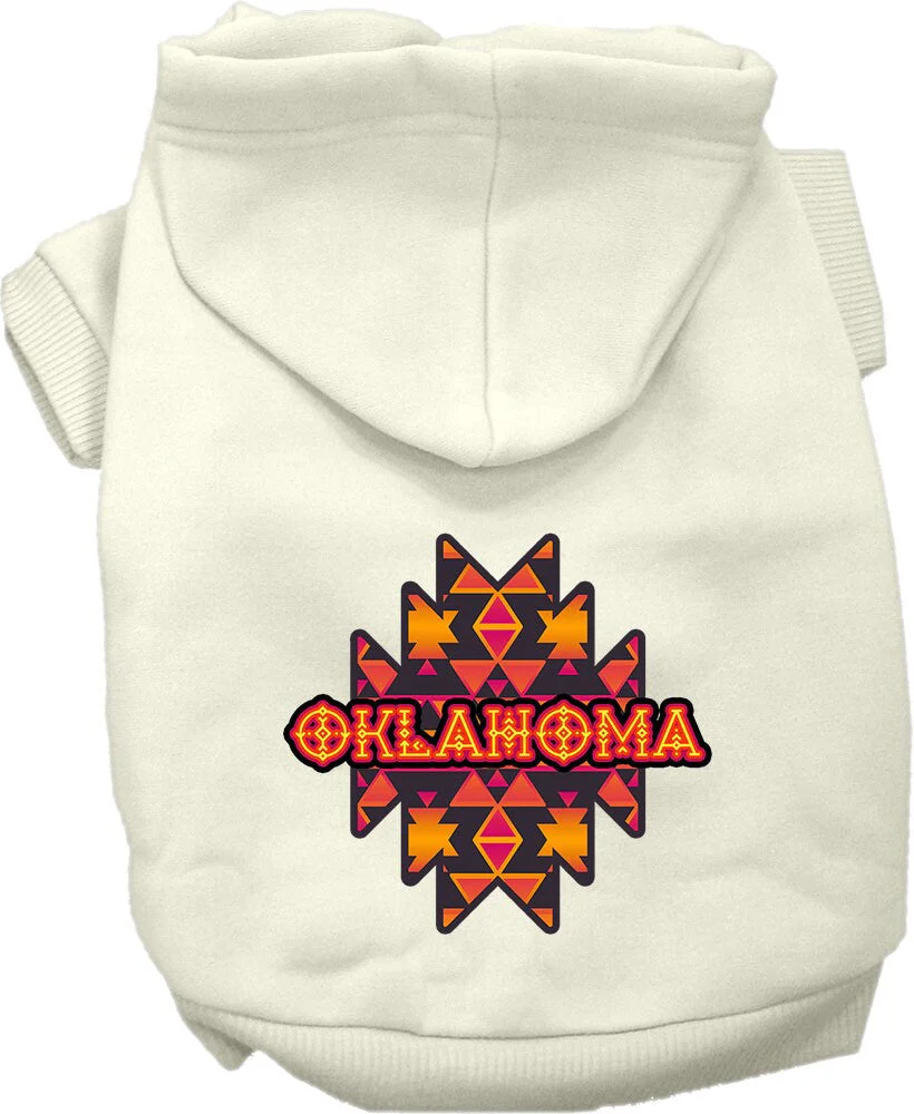 Pet Dog & Cat Screen Printed Hoodie for Small to Medium Pets (Sizes XS-XL), "Oklahoma Navajo Tribal" - Image 9