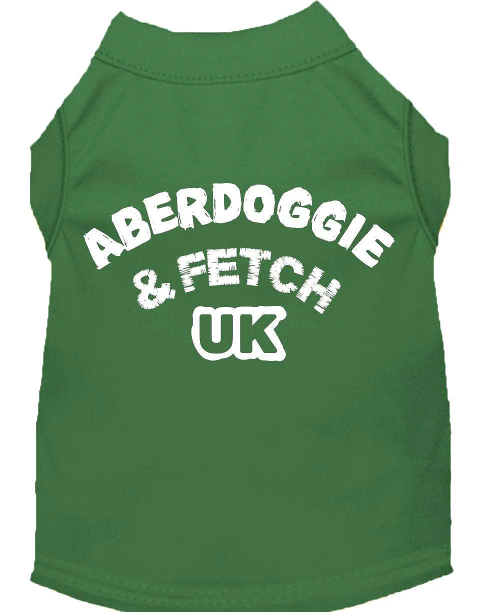 Pet Dog & Cat Shirt Screen Printed, "Aberdoggie and Fetch UK" - Image 3