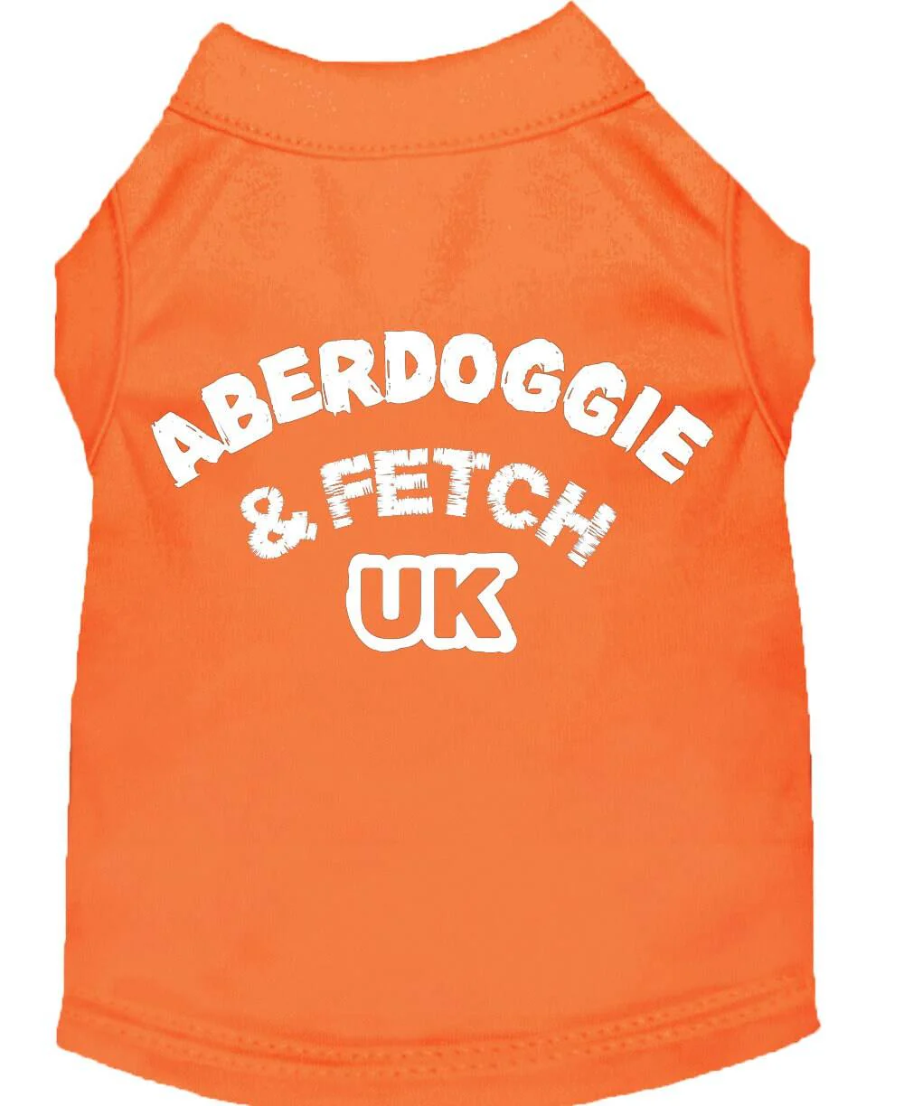 Pet Dog & Cat Shirt Screen Printed, "Aberdoggie and Fetch UK" - Image 5