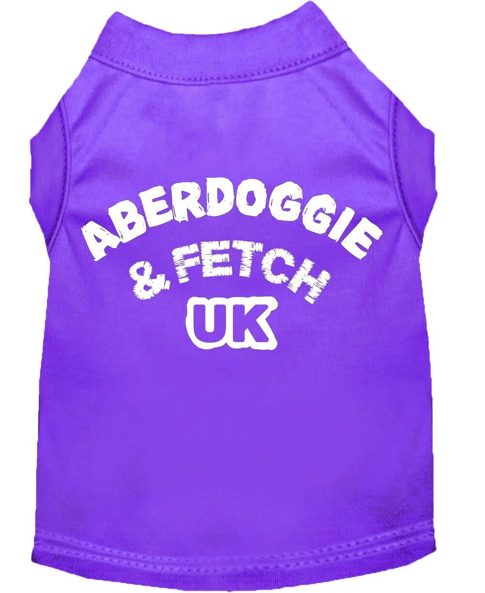 Pet Dog & Cat Shirt Screen Printed, "Aberdoggie and Fetch UK" - Image 6