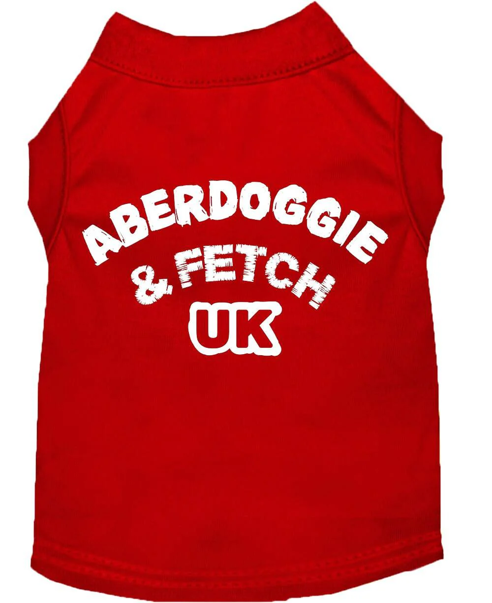 Pet Dog & Cat Shirt Screen Printed, "Aberdoggie and Fetch UK" - Image 7