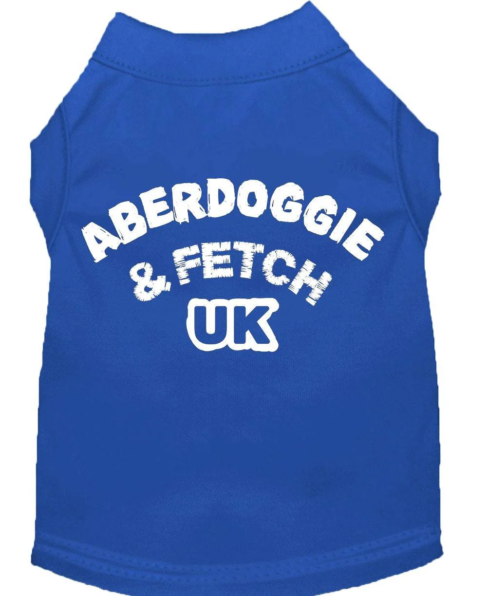 Pet Dog & Cat Shirt Screen Printed, "Aberdoggie and Fetch UK" - Image 9