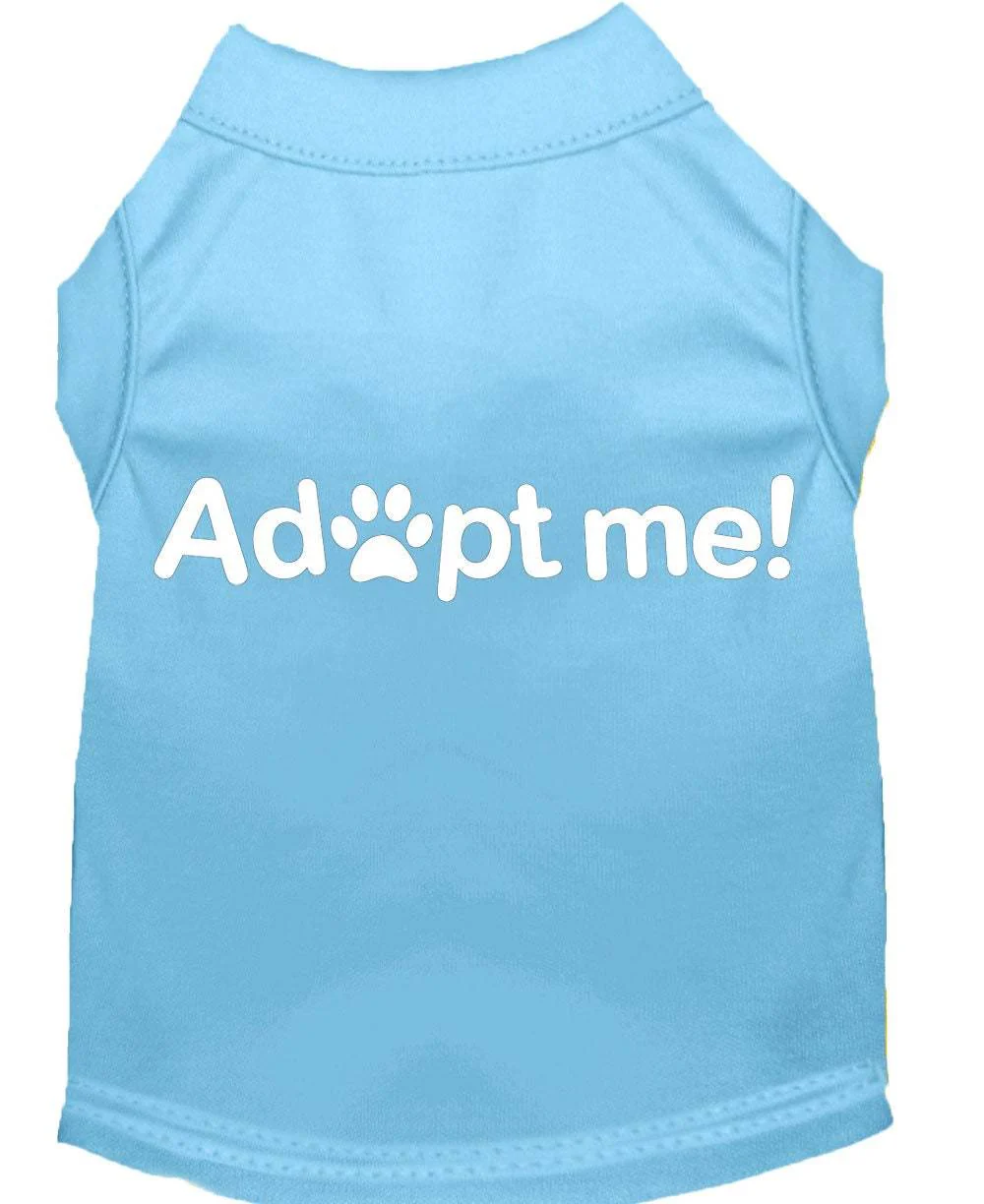 Pet Dog & Cat Shirt Screen Printed, "Adopt Me" - Image 3