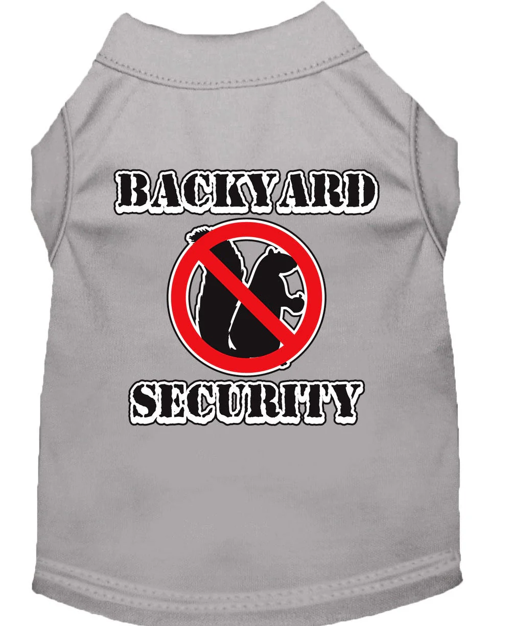 Pet Dog & Cat Shirt Screen Printed, "Backyard Security" - Image 3