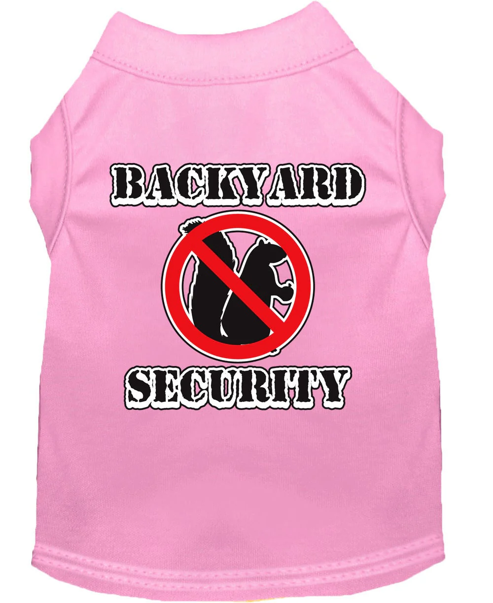 Pet Dog & Cat Shirt Screen Printed, "Backyard Security" - Image 4