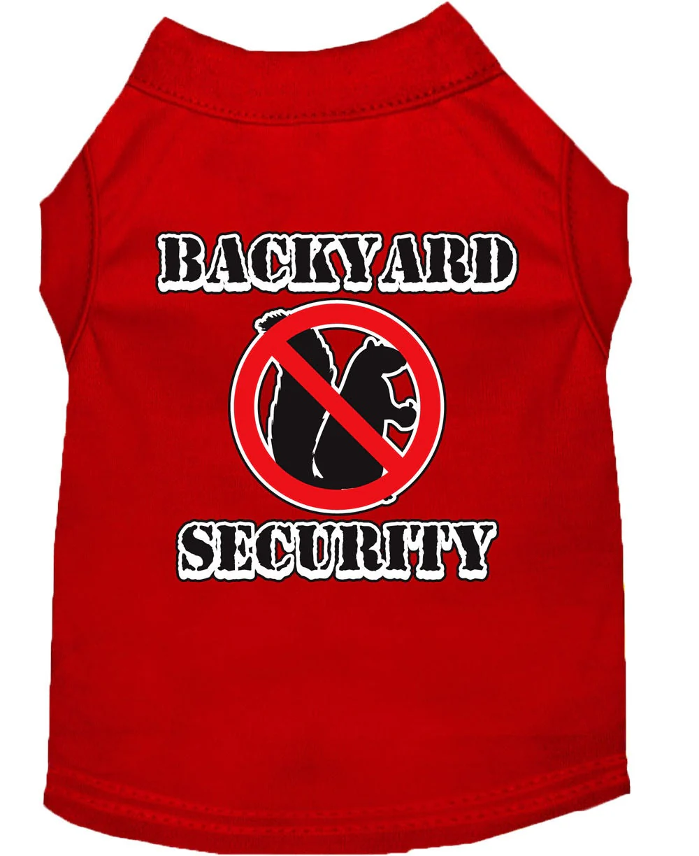 Pet Dog & Cat Shirt Screen Printed, "Backyard Security" - Image 6