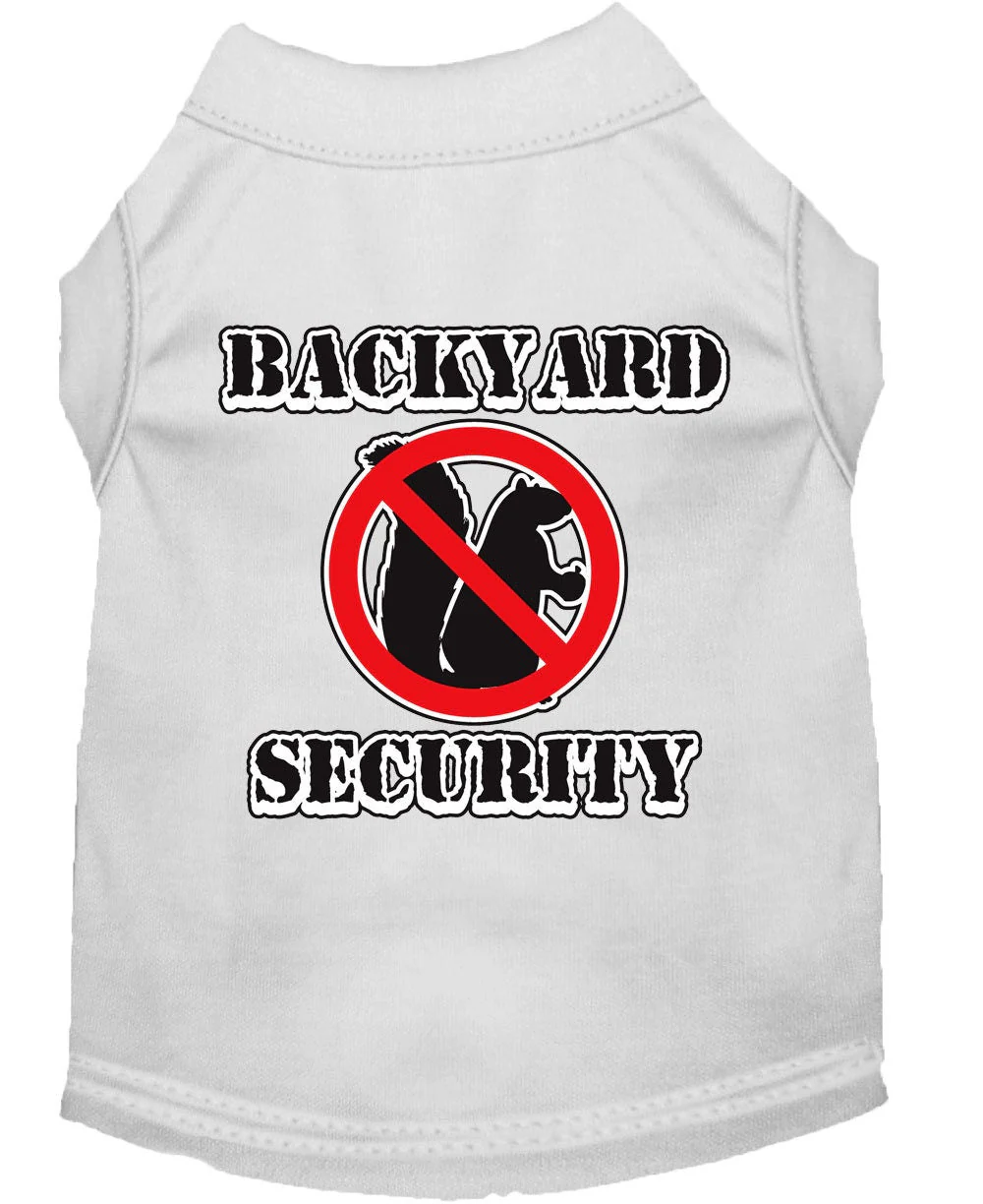 Pet Dog & Cat Shirt Screen Printed, "Backyard Security" - Image 7
