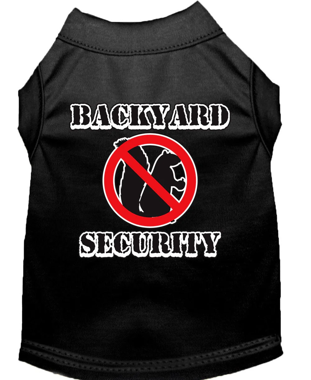 Pet Dog & Cat Shirt Screen Printed, "Backyard Security" - Image 8