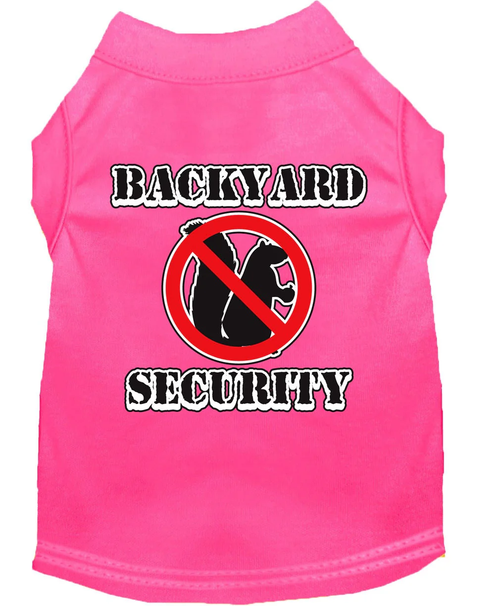 Pet Dog & Cat Shirt Screen Printed, "Backyard Security" - Image 9