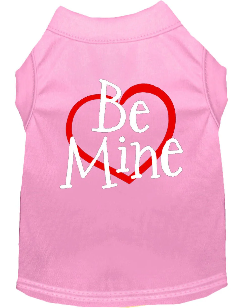 Pet Dog & Cat Shirt Screen Printed, "Be Mine" - Image 4