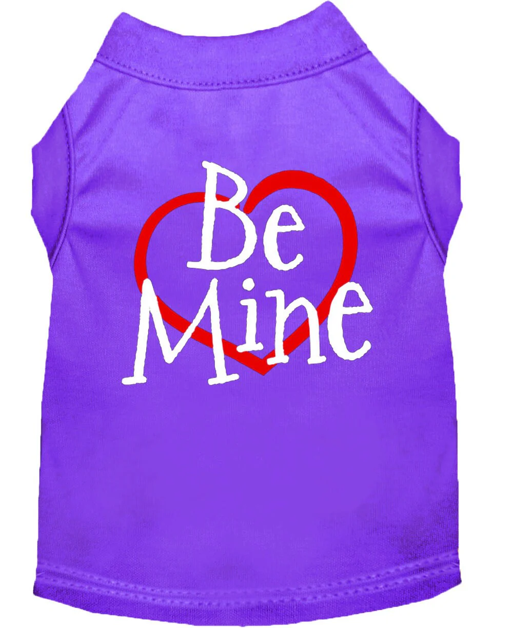 Pet Dog & Cat Shirt Screen Printed, "Be Mine" - Image 5