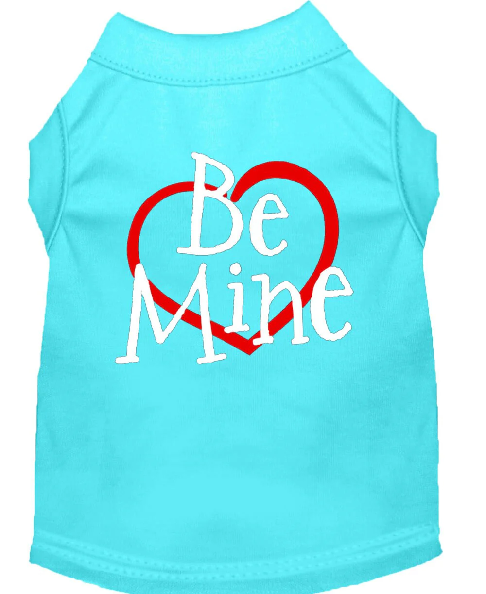 Pet Dog & Cat Shirt Screen Printed, "Be Mine" - Image 6