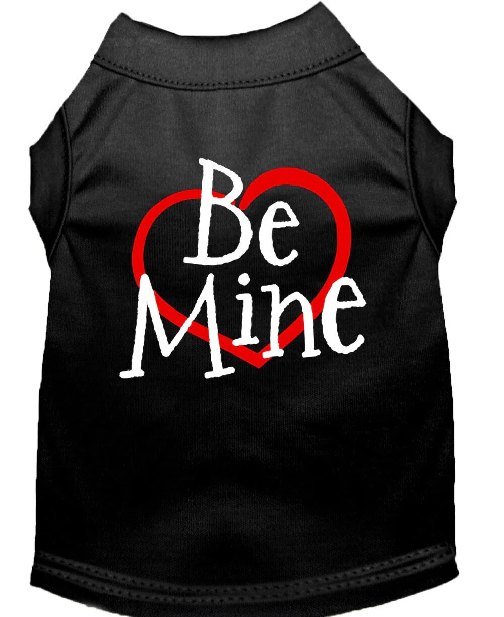 Pet Dog & Cat Shirt Screen Printed, "Be Mine" - Image 8