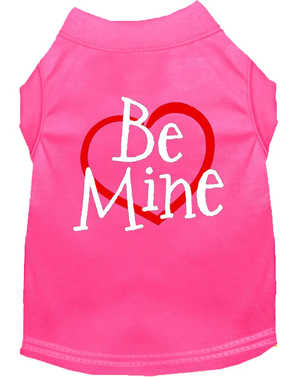 Pet Dog & Cat Shirt Screen Printed, "Be Mine" - Image 9