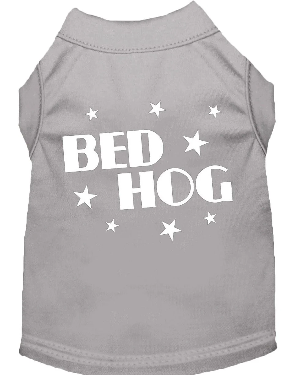Pet Dog & Cat Shirt Screen Printed, "Bed Hog" - Image 3
