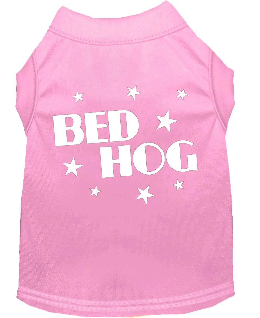 Pet Dog & Cat Shirt Screen Printed, "Bed Hog" - Image 4