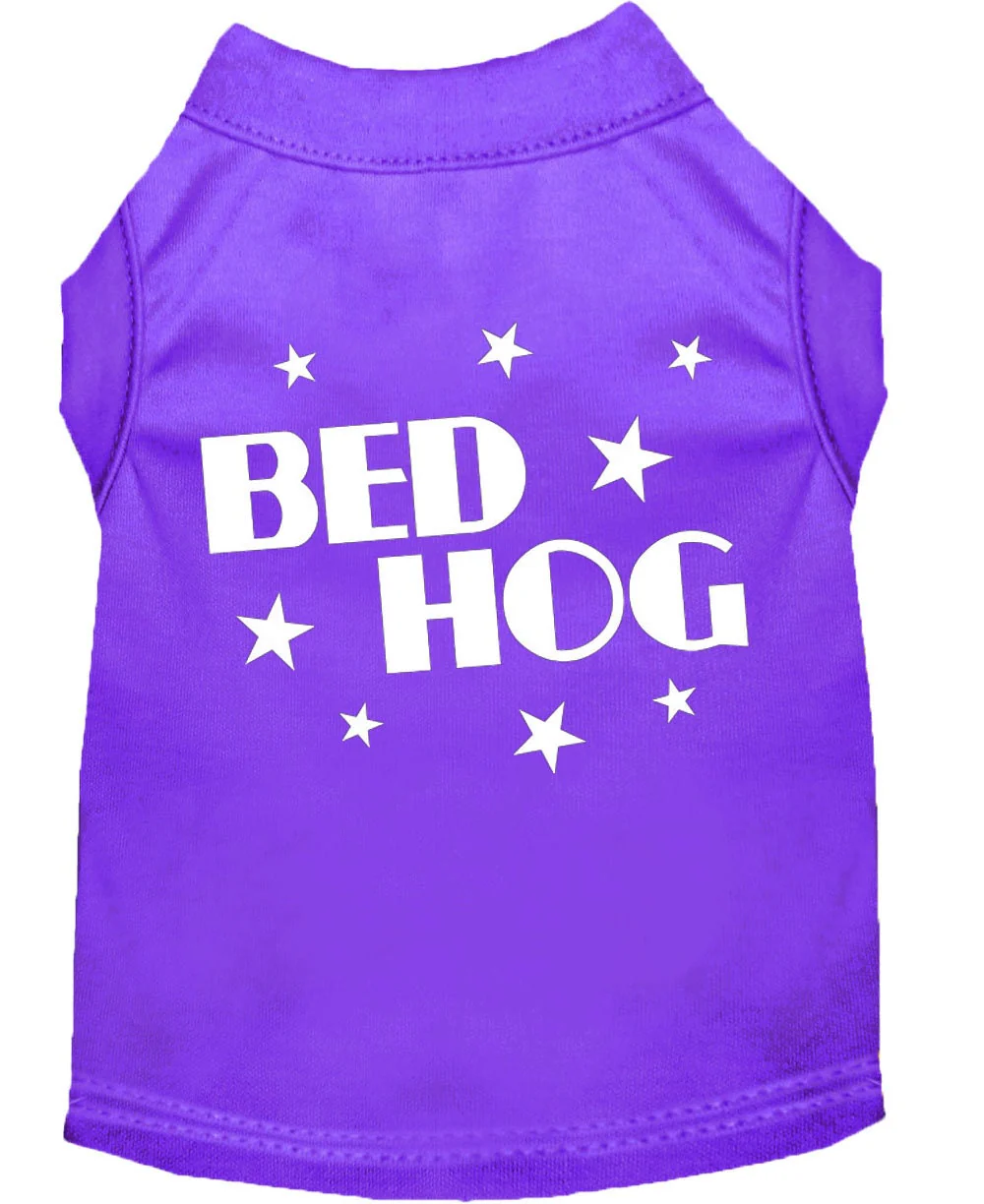 Pet Dog & Cat Shirt Screen Printed, "Bed Hog" - Image 5