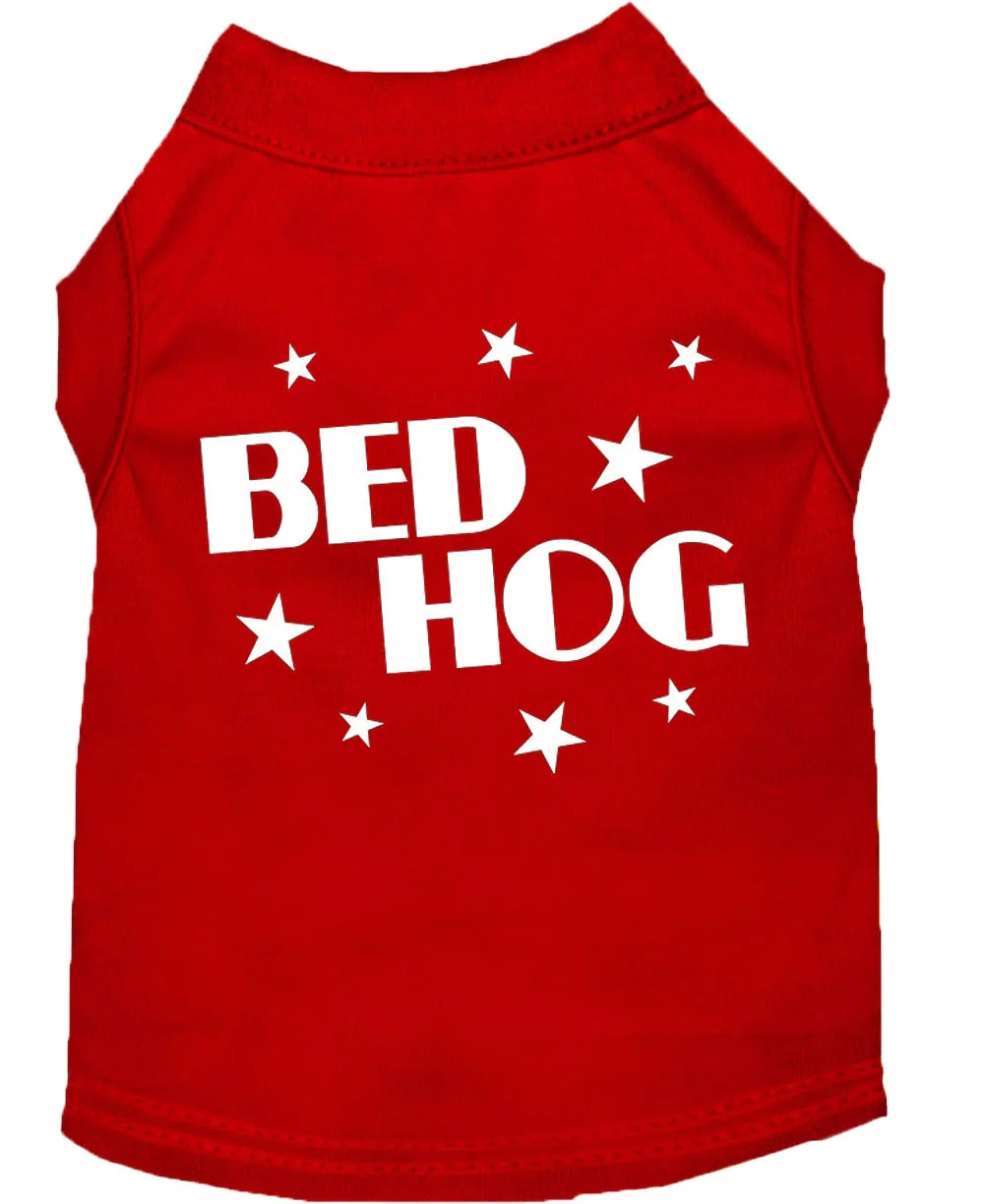 Pet Dog & Cat Shirt Screen Printed, "Bed Hog" - Image 6