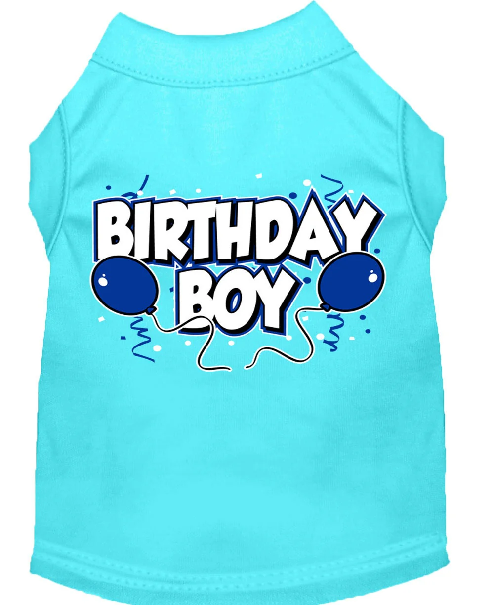 Pet Dog & Cat Shirt Screen Printed, "Birthday Boy" - Image 3