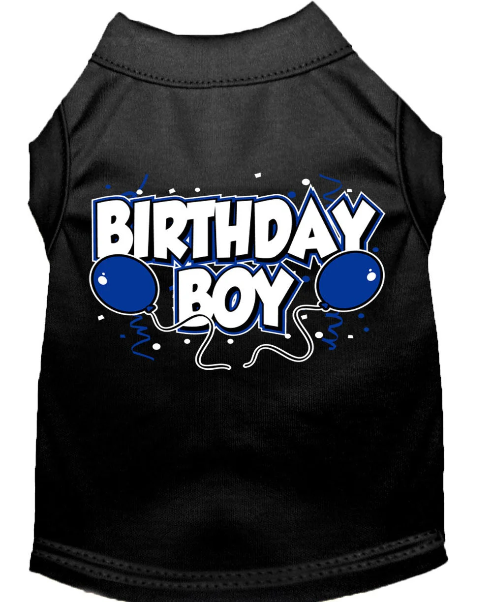 Pet Dog & Cat Shirt Screen Printed, "Birthday Boy" - Image 5