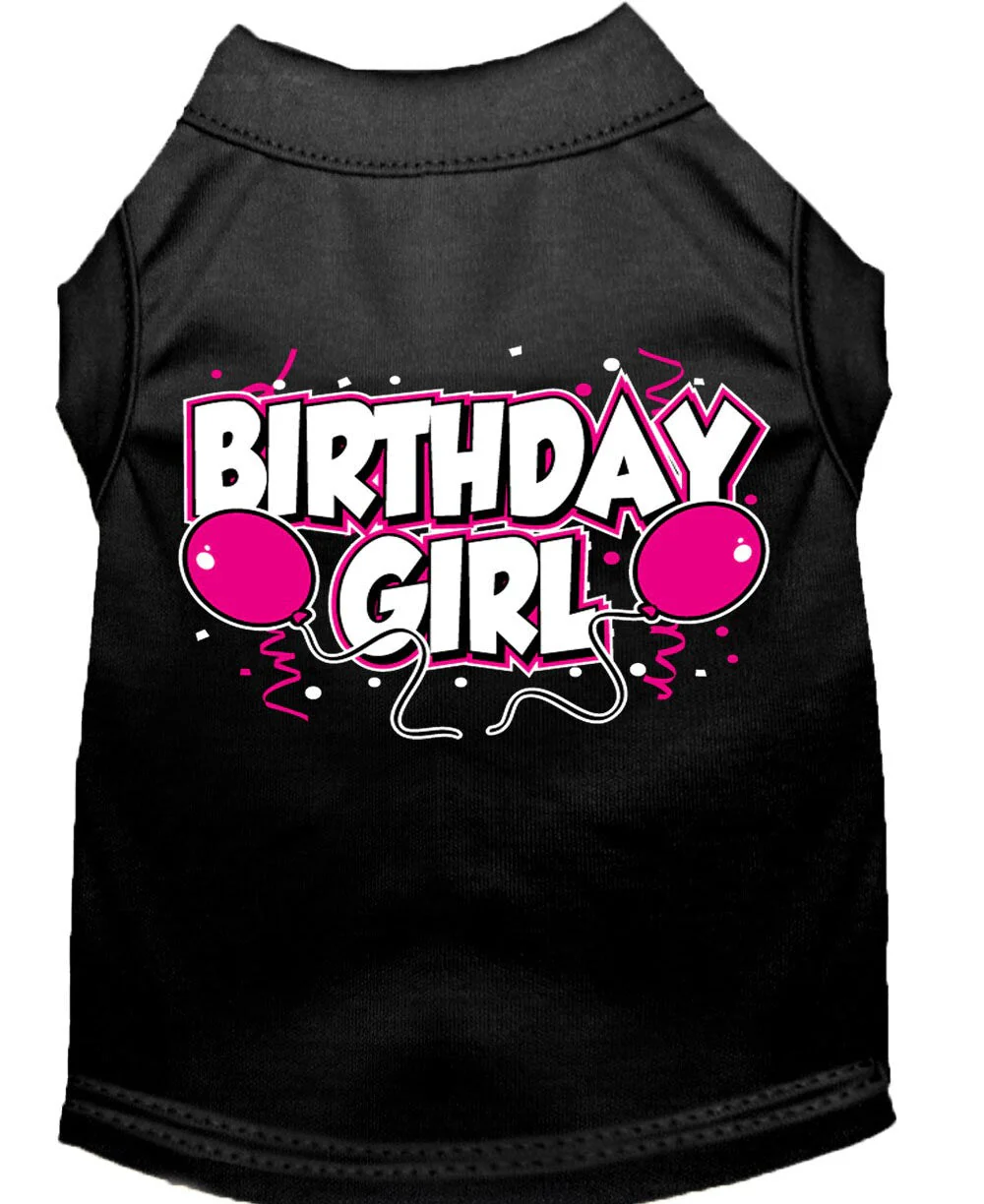Pet Dog & Cat Shirt Screen Printed, "Birthday Girl" - Image 3