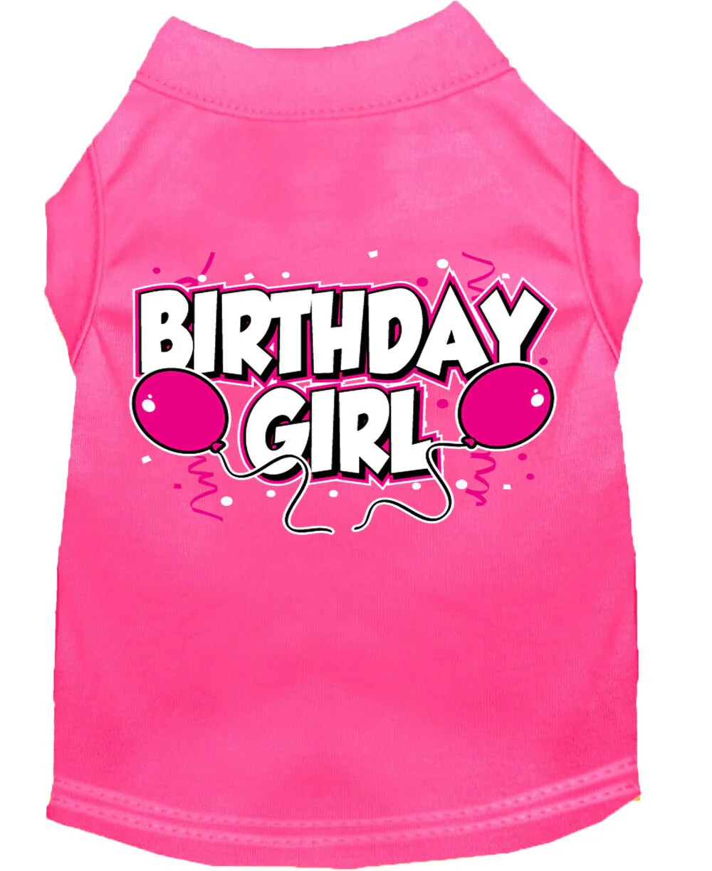 Pet Dog & Cat Shirt Screen Printed, "Birthday Girl" - Image 4